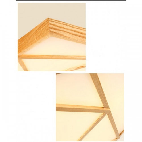 Plafon LED drewniany dębowy 95x64cm  64Watt - P098